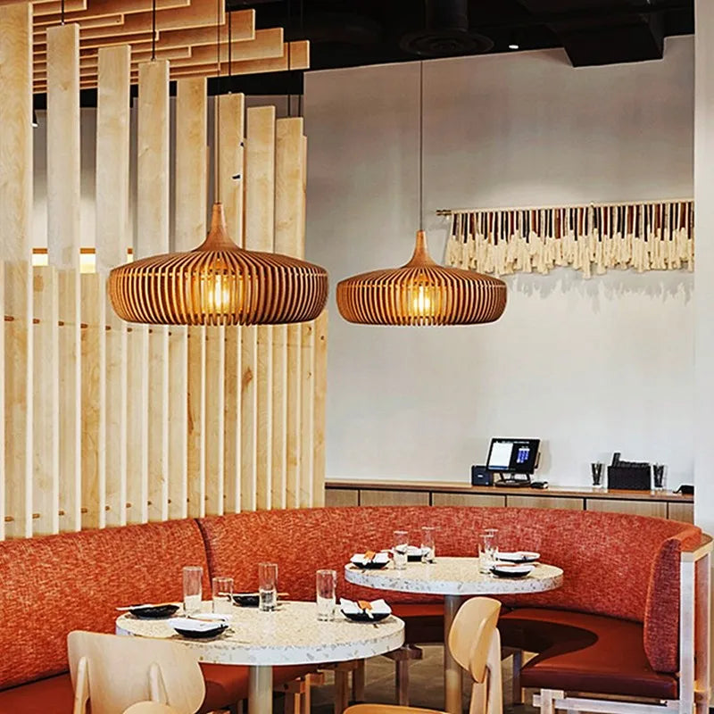 Clava Log Wood Pendant Lamp