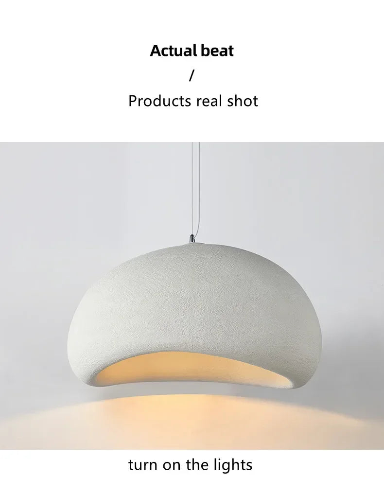 Japanese Wabi-sabi Style Living Room Chandeliers Dining Room Bar Lights Nordic Designr Curve Pendant Lights LED Home Decoration