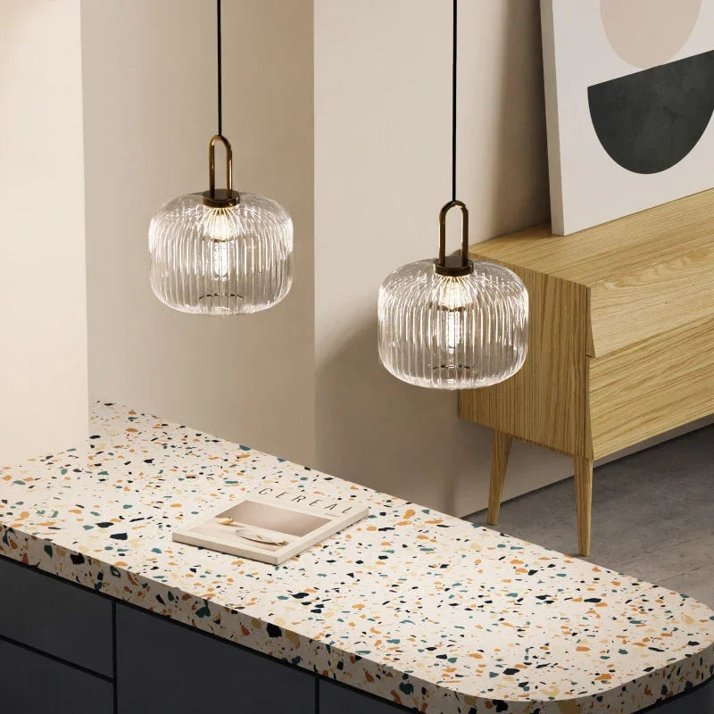 Glass Pendant Light Japanese Lamp