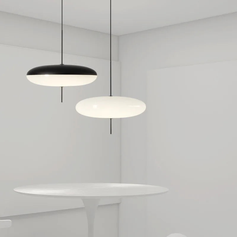 50cm Black+White Modern Flying Saucer Pendant Light