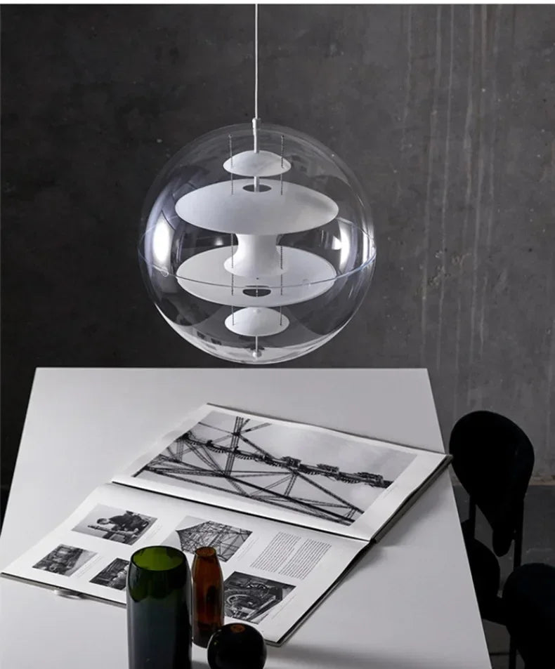 Danish Personality Spherical Planet Lamp Creative Nordic Cafe Tea Restaurant Bar Designer Chandelier