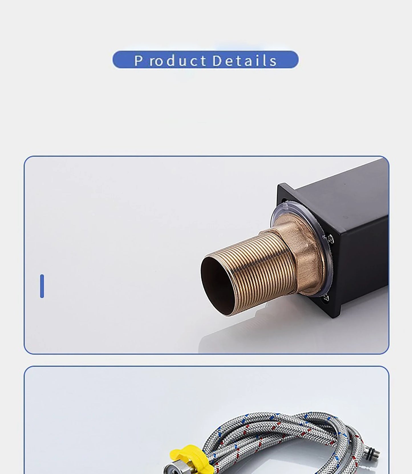 Waterfall style washbasin faucet black cold and hot all copper bathroom kitchen washbasin basin bathroom household use
