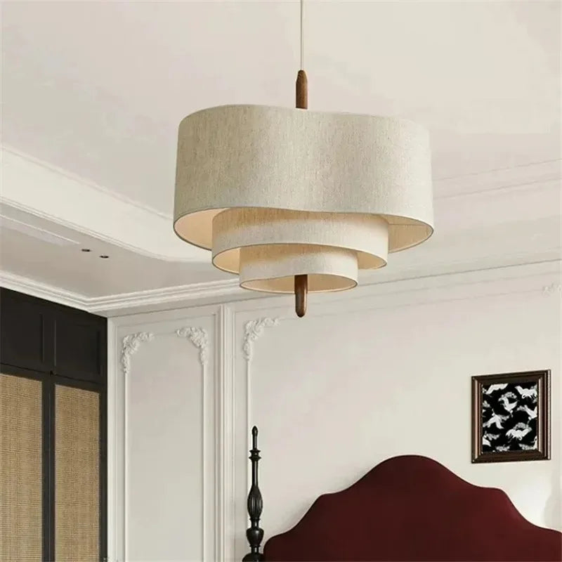 Margin Pendant Japanese Linen Cloth Lamp