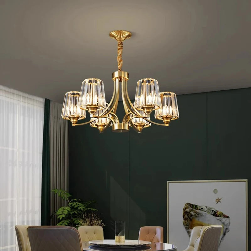 home decorationPendant lights, luxury crystal living room chandelier, dining room Pendant lamp, ceiling light, indoor lighting
