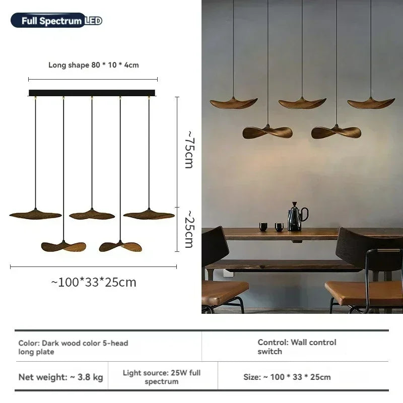Designer Chinese Log Craft Chandelier