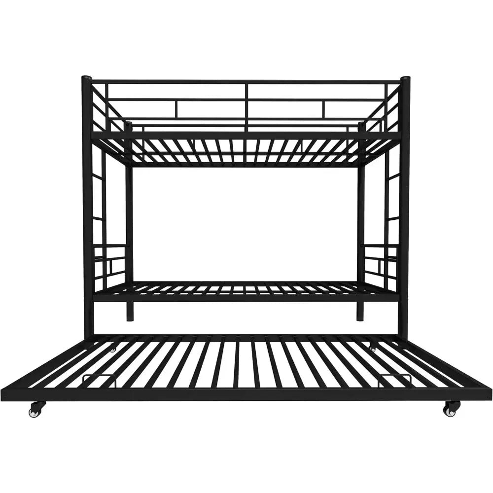 Twin Over Twin Bunk Bed with Trundle