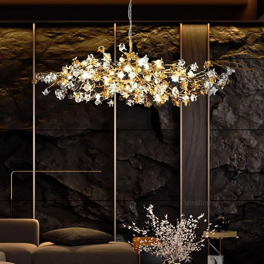 Coppe Ceiling Crystal Branch Chandeliers