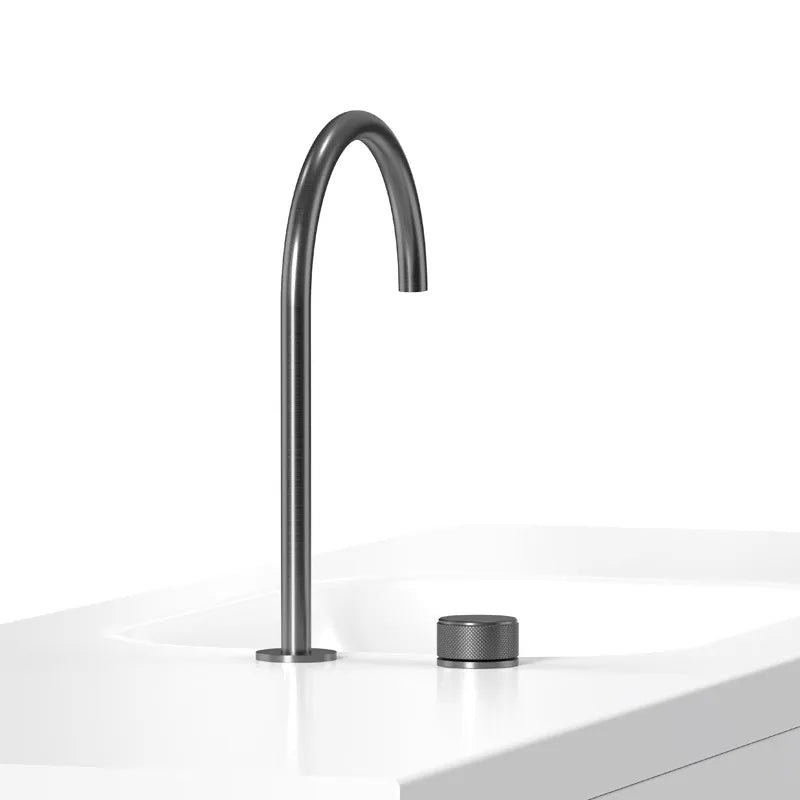 Widespread Basin Faucet  Bathroom White Black Sink Faucet Single Lever Brass Rotation Hot Cold Sink Mixer