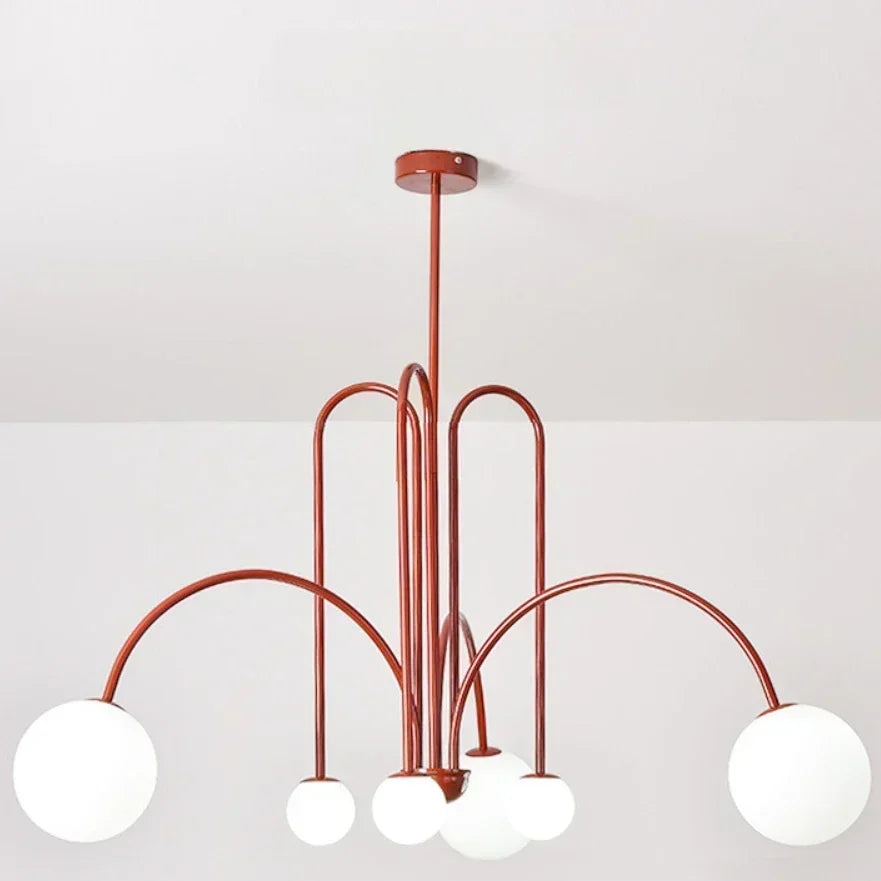 Nordic Retro LED Iron Ceiling Chandelier