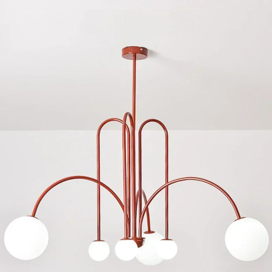 Nordic Retro LED Iron Ceiling Chandelier