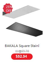 BAKALA Water Drop Hang Ceiling Faucet Bathroom Basin Bathtub Tap Solid Brass  Hot Cold Water Sink Mixer Tub Hardware