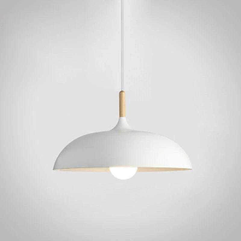 Minimalist Wood & Aluminum Modern Pendant Lamps