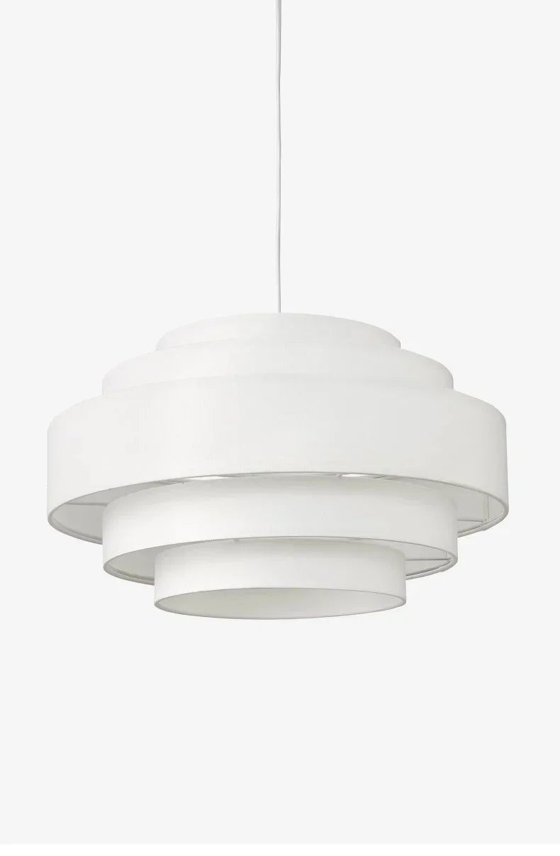 Nordic Fabric Pendant Light Wabi Sabi Led Chandelier for Living Room Bedroom Home Decor White cloth Pendant lamp
