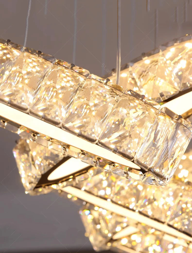 home decorationPendant lights, luxury crystal living room chandelier, dining room Pendant lamp, ceiling light, indoor lighting