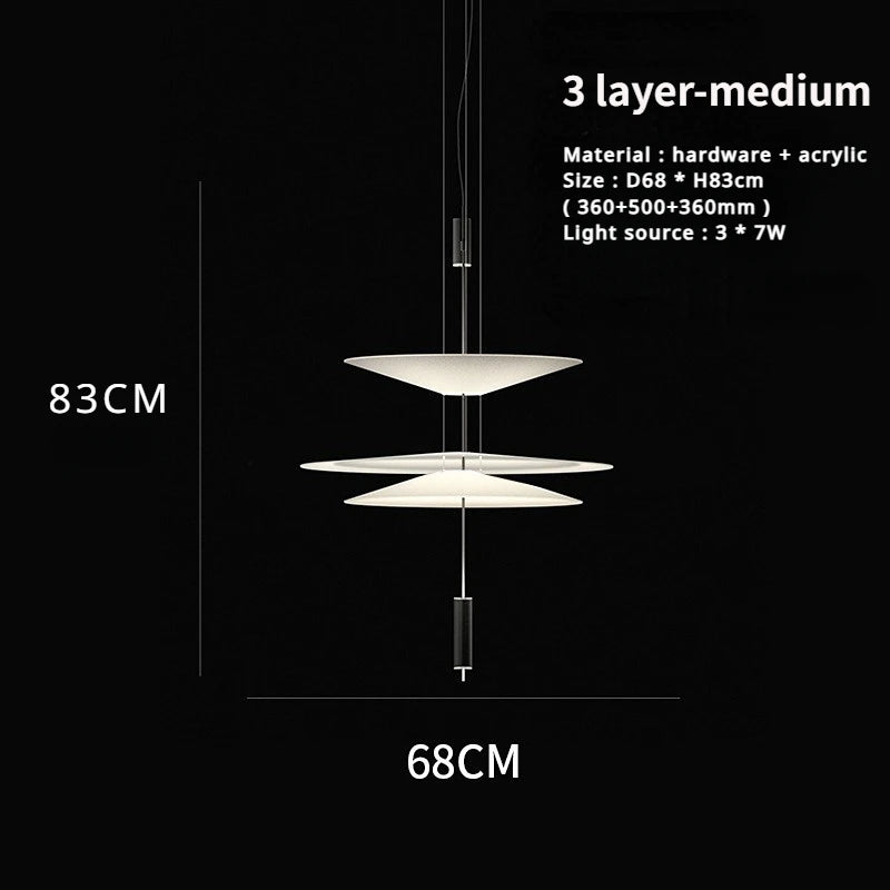 Modern Saucer Style Chandeliers