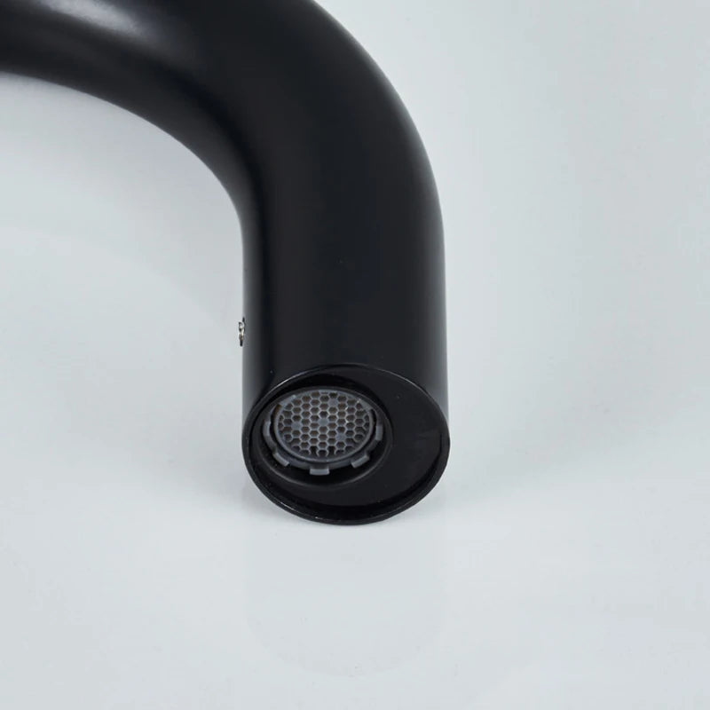 Black Automatic Touch Free Infrared Sensor Bathroom Basin Faucet.Touchless Tapware.Cold Hot Water Mixer Tap.Bathroom Sink Faucet