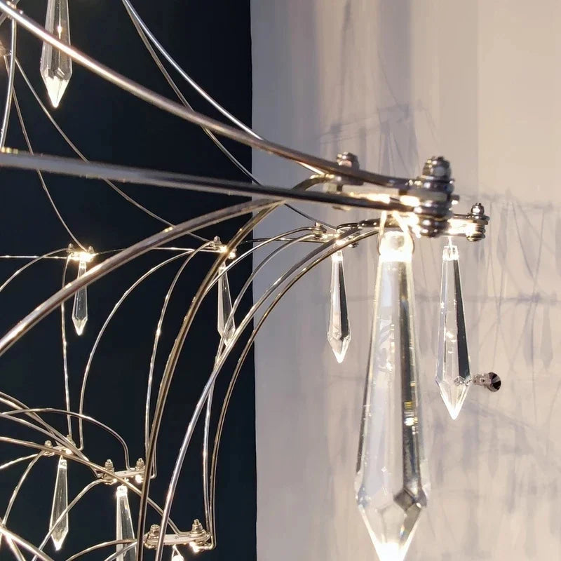 New Light Cube Gypsy Firefly Crystal Chandelier Advanced Sense Empty Living Room Light