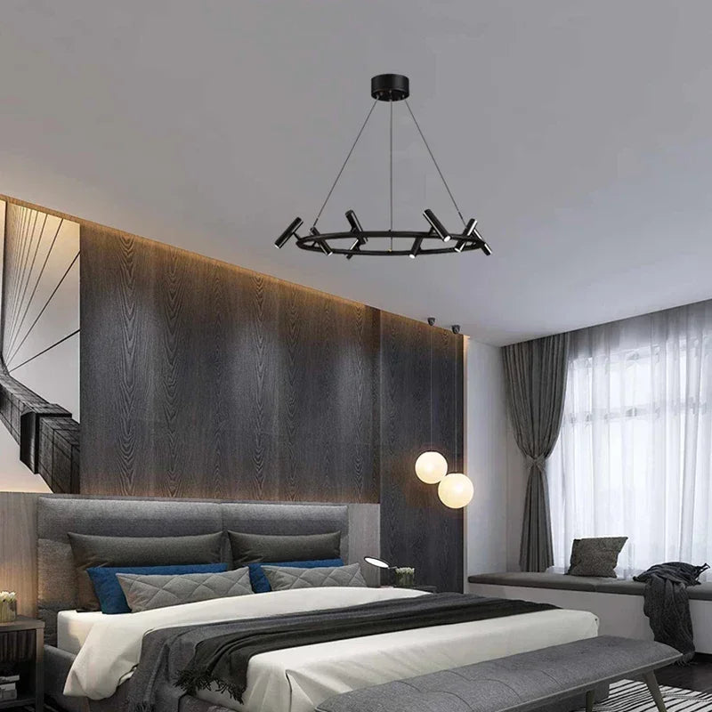 Minimalist Chandelier Metal Suspension Light Fixtures