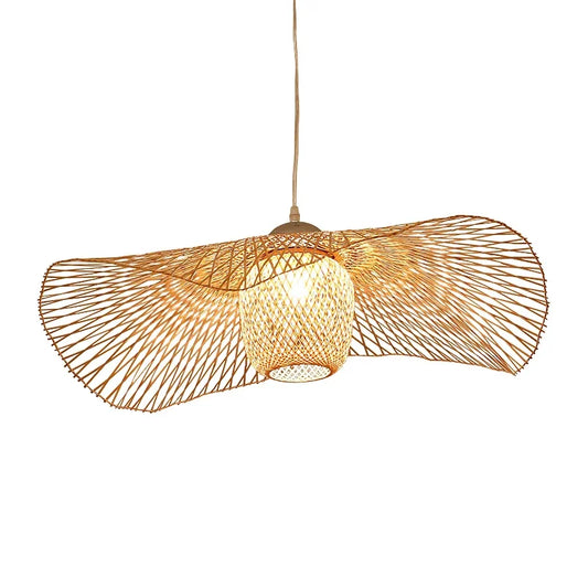 New Chinese Style Bamboo Pendant Lights Creative Tatami Lights Lamp for Dining Room Restaurant Hanglamp E27 Suspension Luminaire