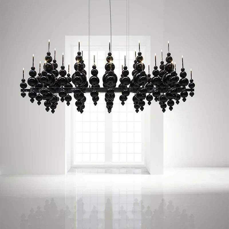 Black Metal Bubble Luxury Ceiling Pendant Lamp