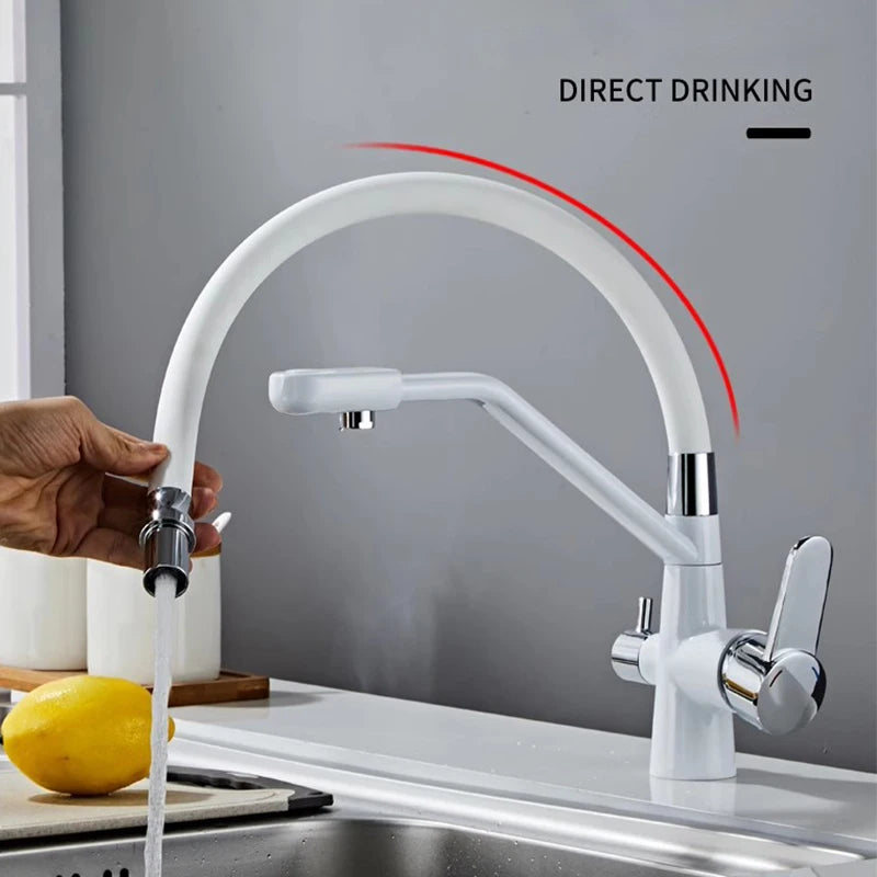 Brass Gourmet Filter Kitchen Faucet Lead-free Kitchen Faucets with Water Filter Faucet Drinking Water Faucet for Kitchen Sink