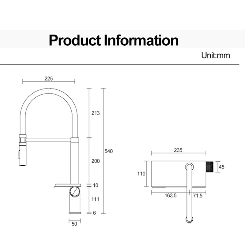 ASRAS Flying Rain Waterfall Faucet Hot And Cold Water Kitchen Faucet Single Handle Switch Pull Out 360 Degree Kitchen Mixer Tap