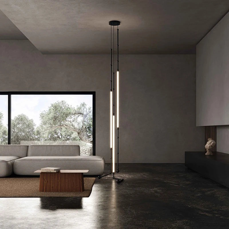 Nordic Ltalian Designer Living Room Lobby Lamps Simple Modern Bedroom Hotel Restaurant Lighting Linear Creative Chandelier