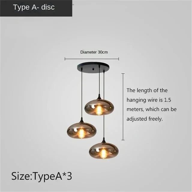 Modern Glass Chandeliers For Dining Tables Living Room Kitchen Office Coffee Hanging Lamp Nordic Home Pendan Light