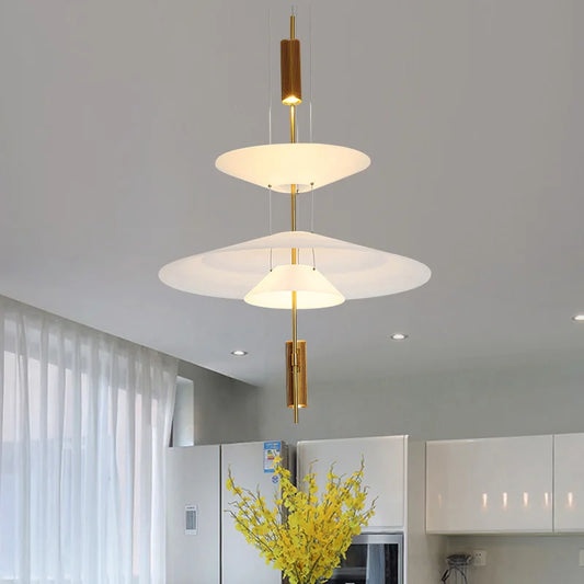 Modern Flying Saucer LED Pendant Lights Personality Home Decor Hanging Lamp Dining Table Bar Living Room Artistic UFO Chandelier