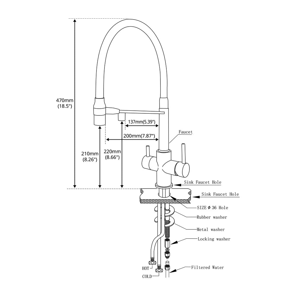 Gunmetal Kitchen Faucet  Brass 3 Ways Sink Mixer Black Hose Mount Pull Out Dual Spray Nozzle Water Kitchen Taps