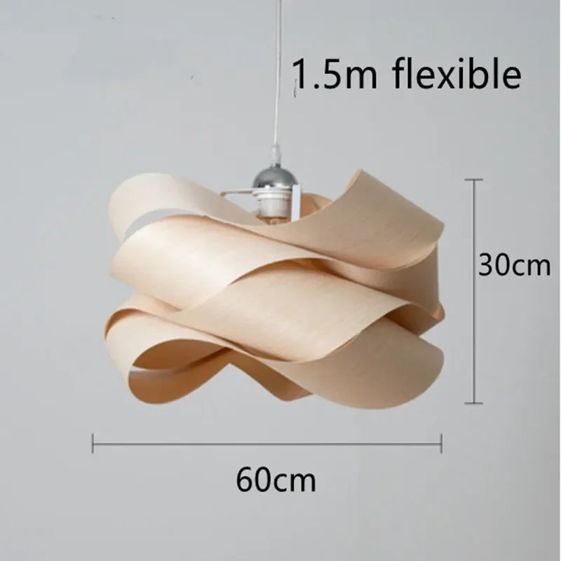 Modern Wood Skin Hanging Lamps