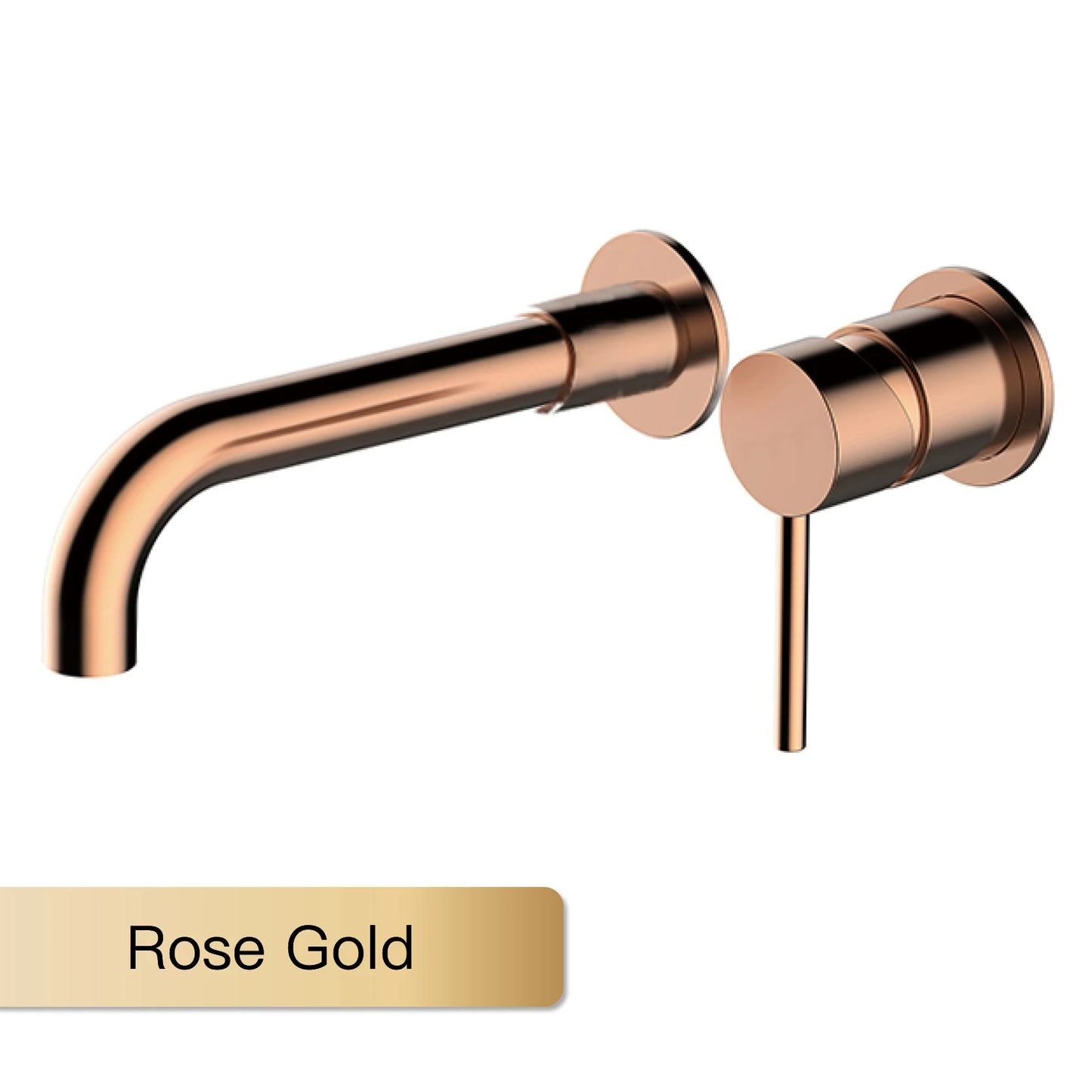 AITANA Simple Brass Black Bathroom Faucet Embedded Design Single Handle Hot and Cold Water Dual Hole Wall Mounted Basin Mixer