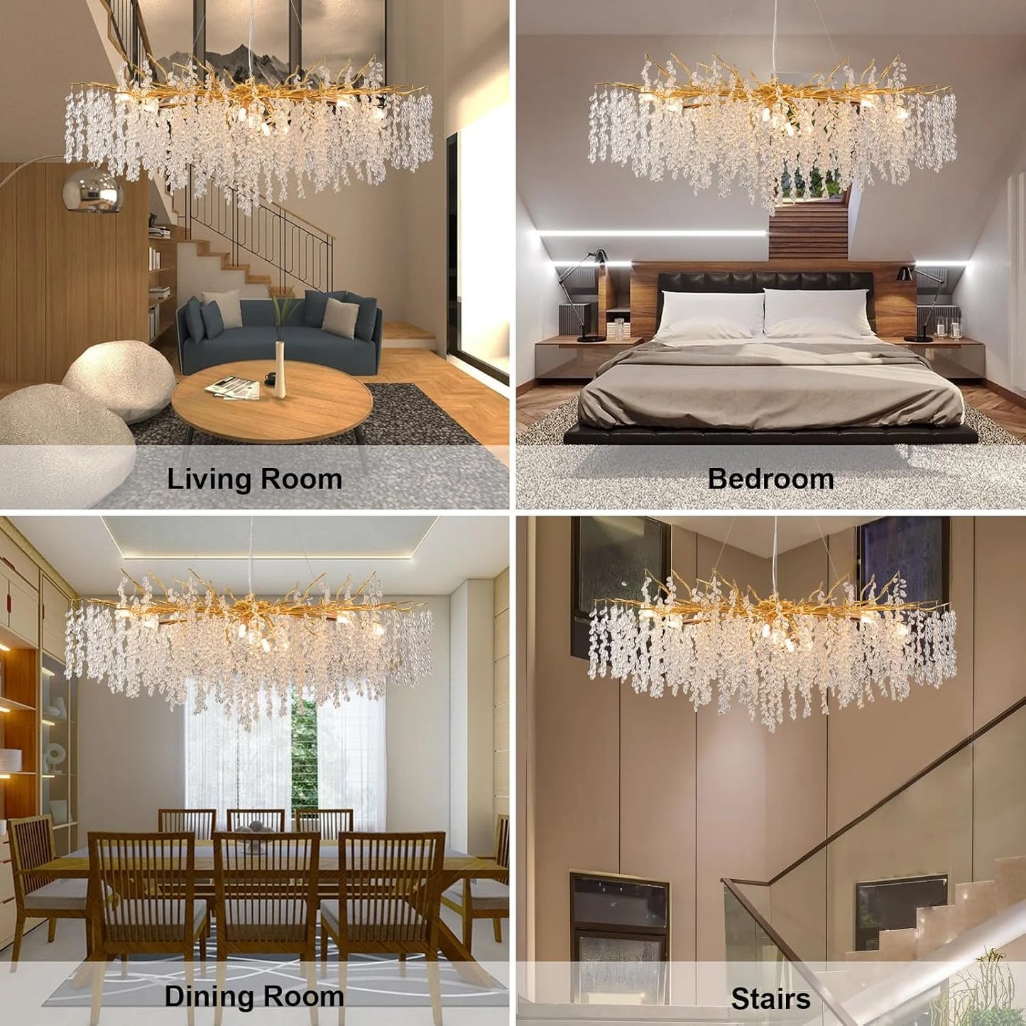 Luxury Tree Branch Crystal Chandeliers