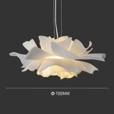 Nordic modern living room dining room simple white romantic flower chandelier girls' room creative bedroom chandelier