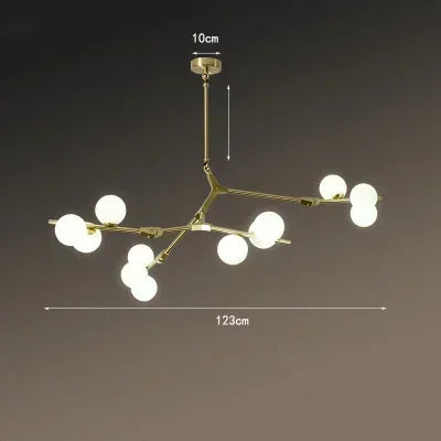 Modern Tree Branches LED Glass Pendant Lamps