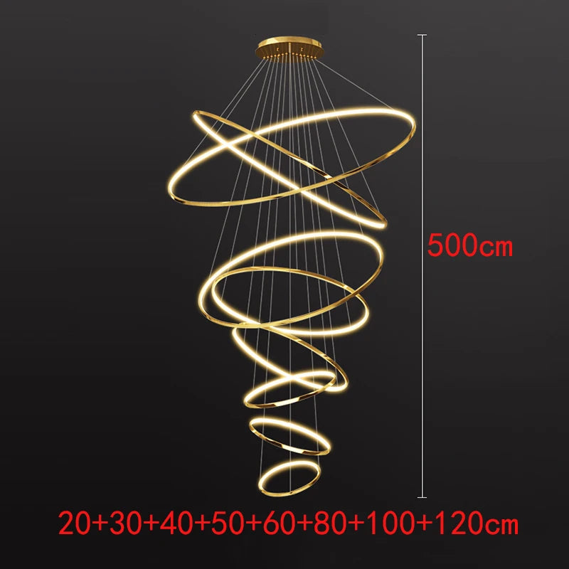 Nordic Stainless Steel Chandelier
