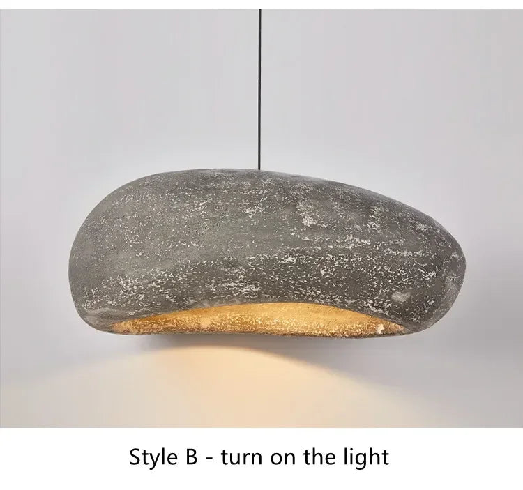 Japanese Wabi-sabi Style Living Room Chandeliers Dining Room Bar Lights Nordic Designr Curve Pendant Lights LED Home Decoration