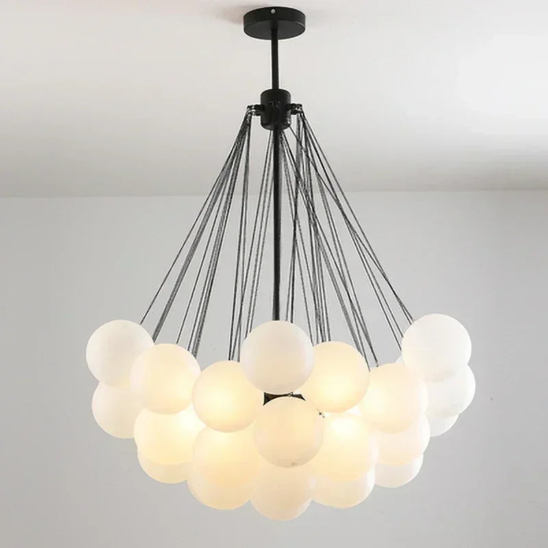 37 Glasses Bubble Nordic Frosted Chandeliers