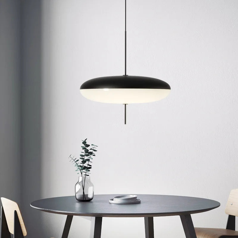 50cm Black+White Modern Flying Saucer Pendant Light