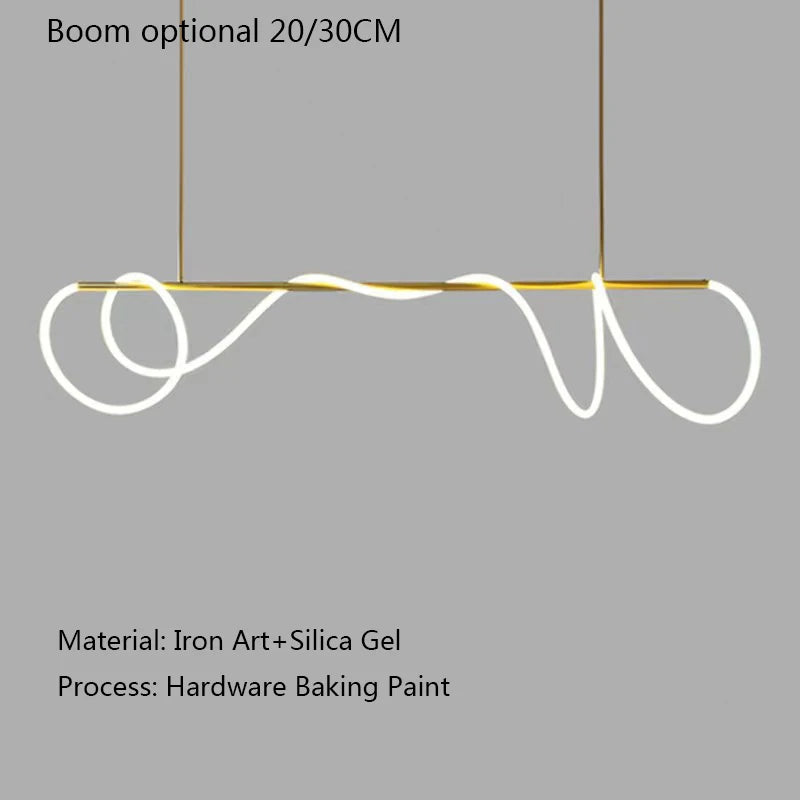 LED Long Strip Designer Light 200CM Chandelier