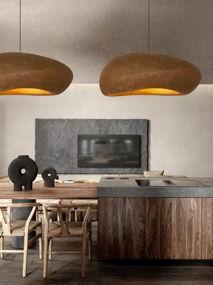 Modern Handmade Japan Style Wabi-Sabi Chandelier