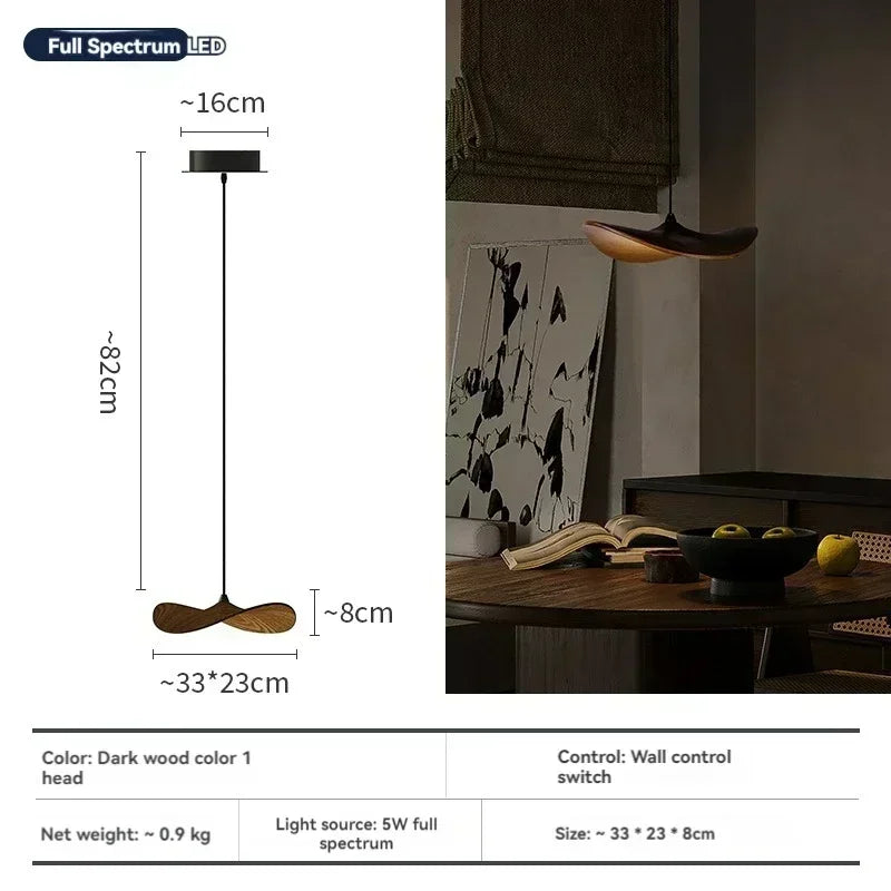 Designer Chinese Log Craft Chandelier