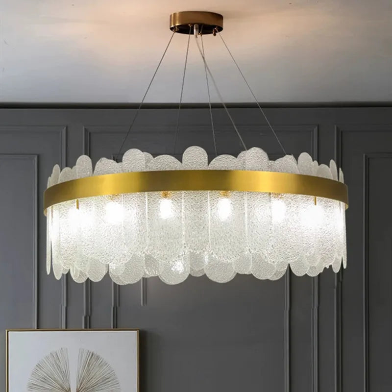Nordic Smoke Grey Glass Chandelier