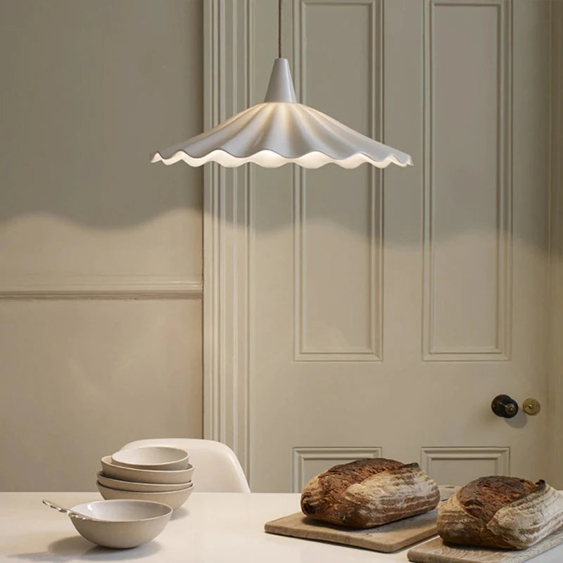 30cm Japanese Style White Ceramic LED Pendant Lights
