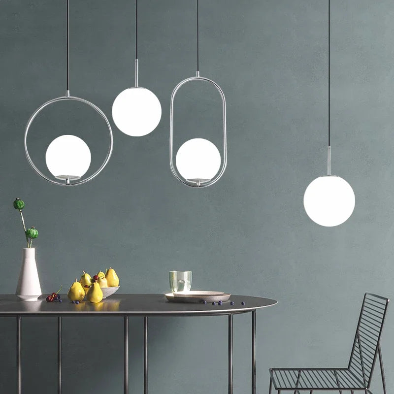 Modern Glass Ball Pendant Lights