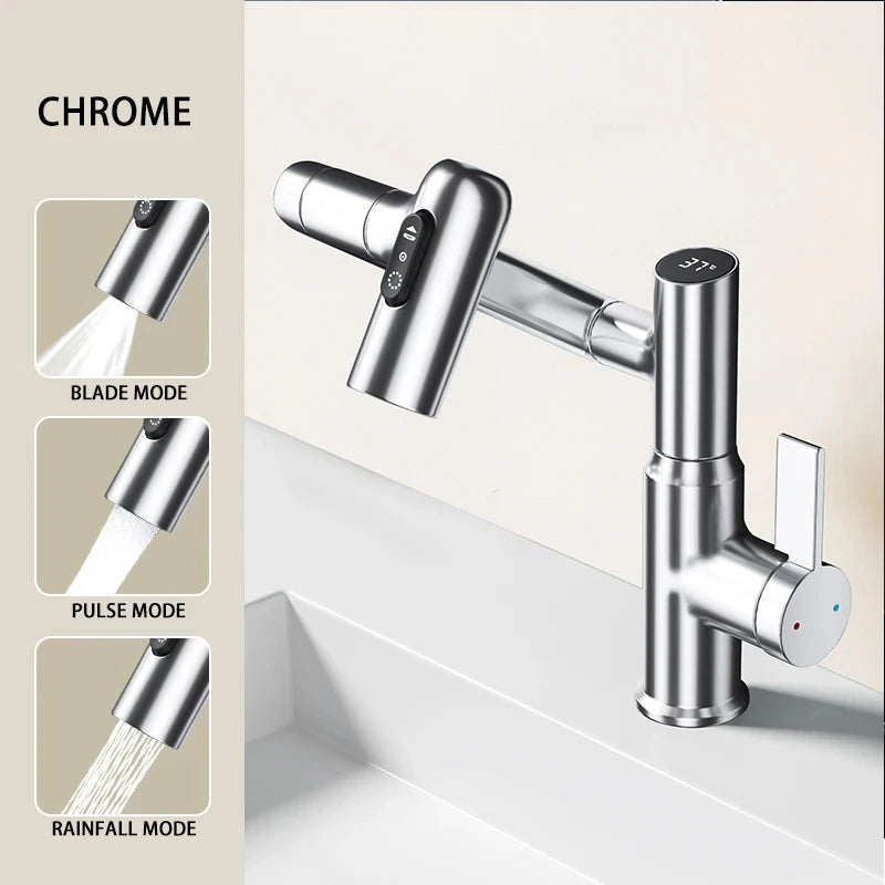 Digital Display LED 360 Rotation Basin Faucet