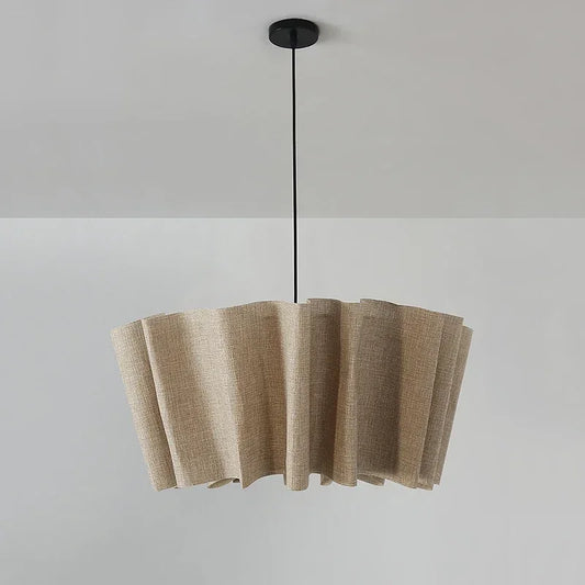 Japanese Wabi-sabi Style Woven Fabric Pendant Lamp
