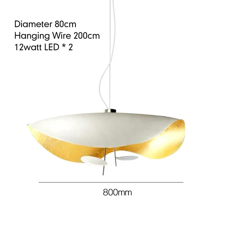 Italian Creative Lotus Leaf Art LED Pendant Lamp