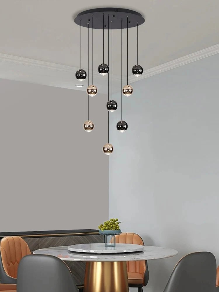 Pendent Lamp Stairs Chandelier lighting Living room Modern Pendant Lights for Kitchen Island Lustre stairs Hanging Ceiling Lamp