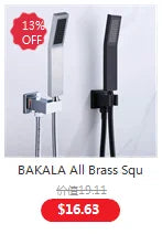 BAKALA RED color Wall Mounted Kitchen Faucet Wall Kitchen Mixers Kitchen Sink Tap 360 Degree Swivel Flexible Hose Double Holes